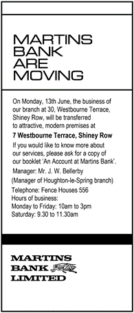 1966-06-10 Shiney Row moves 30 to 7 Westbourne Terr - Newcastle Journal MBA