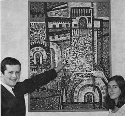 1969 Clitheroe Mosaic Mural MBM-Au69P05
