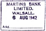 1942 Branch Crossing Stamp - 06AUG1942 MBA