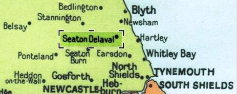1968 Seaton Delaval Map Geographia 4CB2