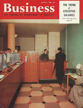 1955 APR Business Magazine Westminster Branch as Cover Picture - Michael Jaques MBA Ref 9080-01.jpg
