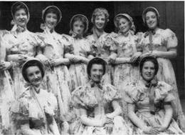 1958 Ruddigore - The chorus of Professional Bridesmaids MBM-Su58P14.jpg