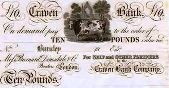1880 ish Craven Bank 10 Note